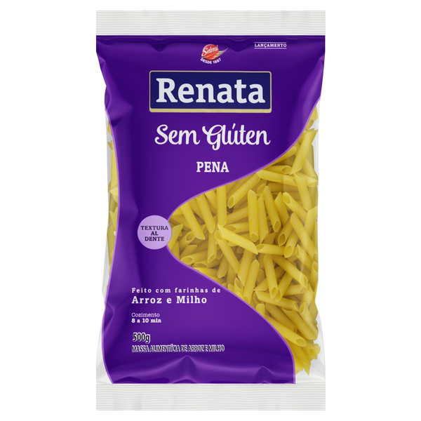 Massa Renata 500g - Sem Glúten - Pena