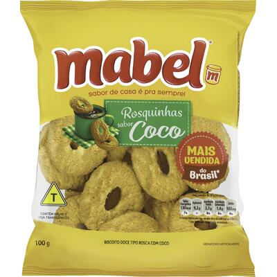 Biscoito Rosquinha Mabel Coco 100g