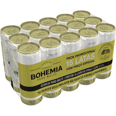 Cerveja Bohemia Puro Malte 15x410ml
