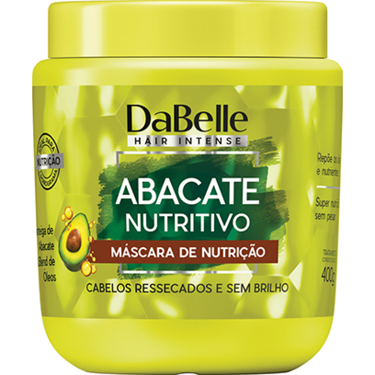 Máscara DaBelle Hair Abacate Nutritivo 400g