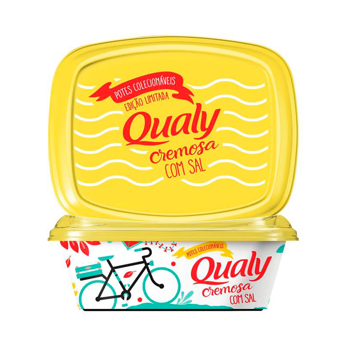 Margarina Qualy 250g - Com Sal - Edição Limitada - Potes Colecionáveis