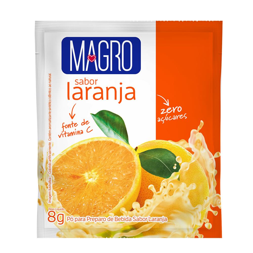 Refresco em Pó Magro Zero Laranja 8g