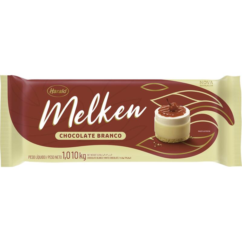 Cobertura de Chocolate Harald Melken Branco 1,010kg