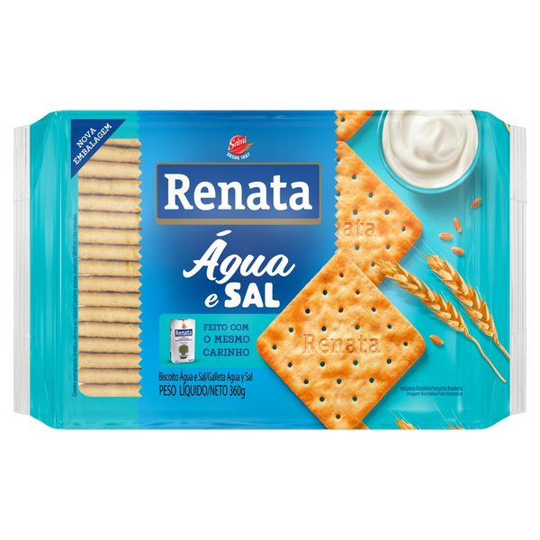 Biscoito Renata 360g - Água e Sal