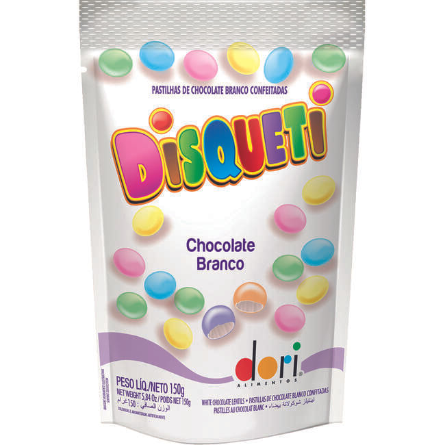 Confeito Chocolate Dori Disqueti 150g