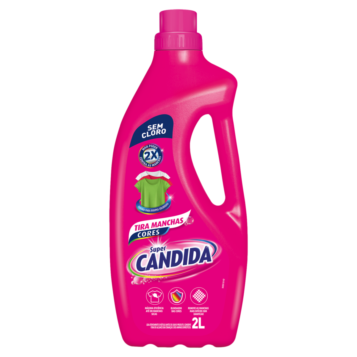 Tira-Manchas Líquido Roupas Coloridas Super Candida Cores Frasco 2l