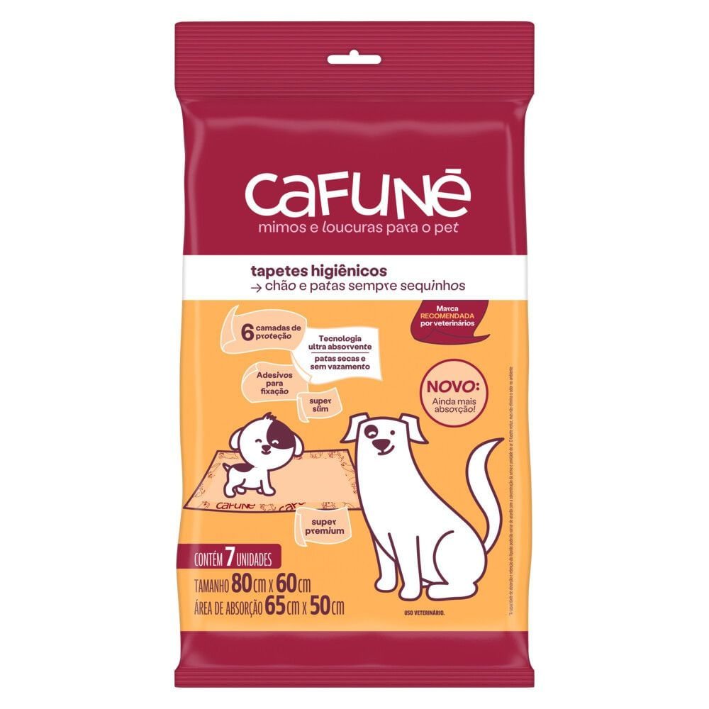 Tapete Higiênico Cafuné 7 Unidades