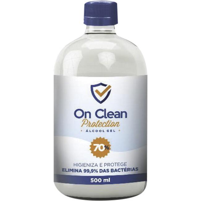 Álcool em Gel On Clean Bactericida 70°INPM 510ml