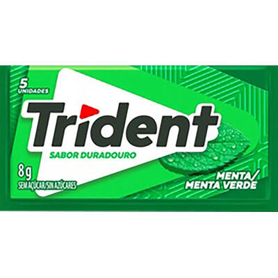 Chiclete Adams Trident Menta un