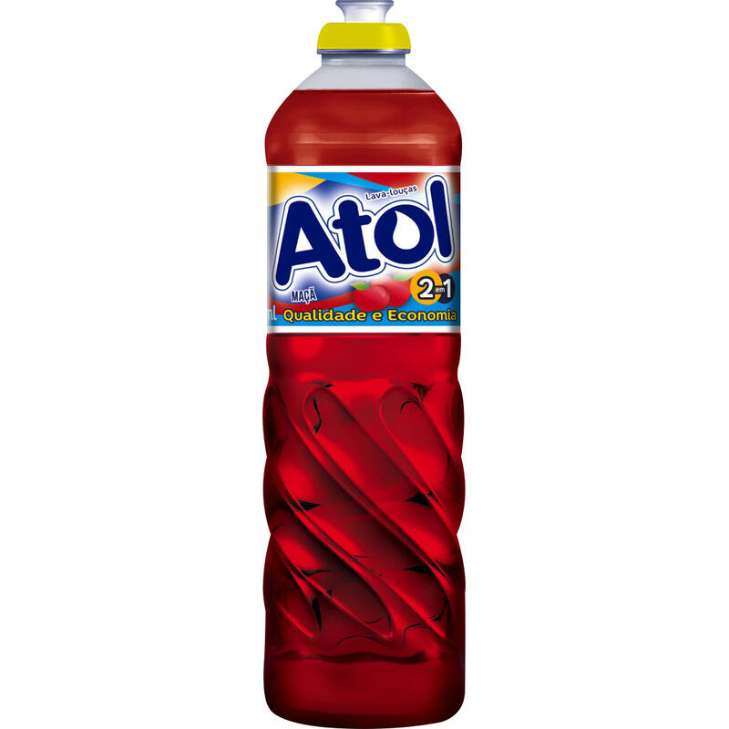 Detergente Líquido Atol Maçã 500ml