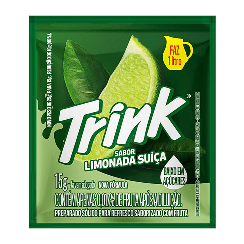 Refresco em Pó Trink Limonada Suíça 15g