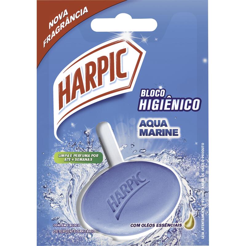 Desodorizante Bloco Sanitário Harpic Aqua marine 26g