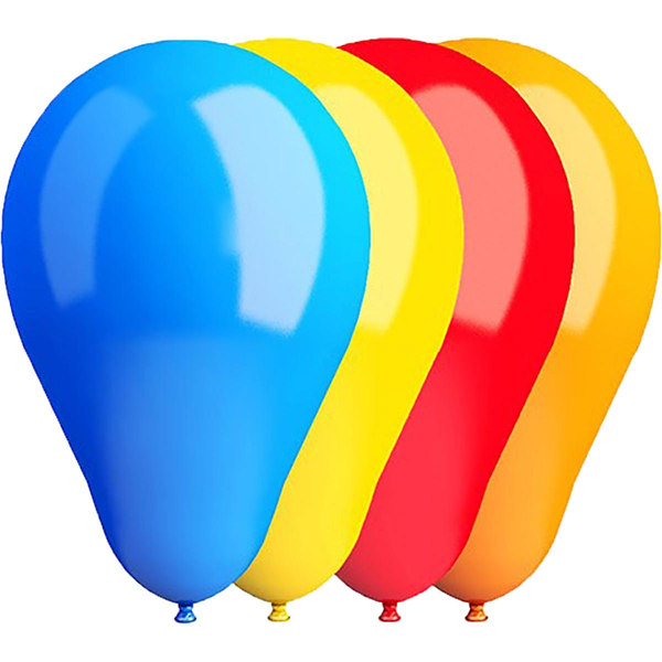 Balão Alegria&Festa Liso - Cores Sortidas - Com 10 Balões