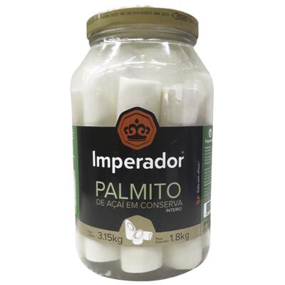 Palmito Açaí Imperador Inteiro 1,8kg
