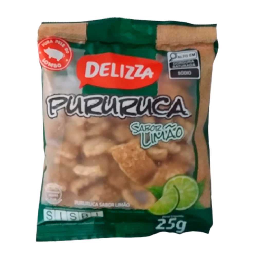 Pururuca Delizza Sabor Limão 25g