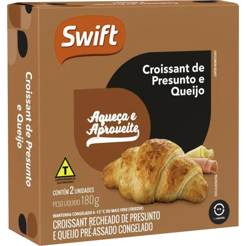 Croissant de Presunto e Queijo Swift 180g