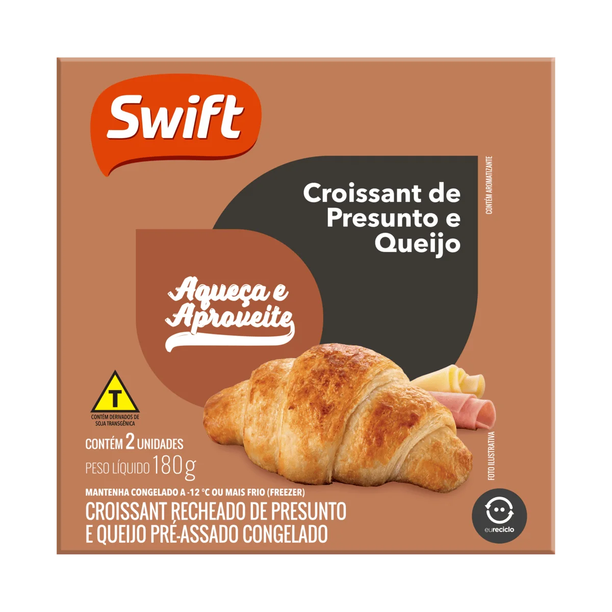 Croissant de Presunto e Queijo Swift 180g
