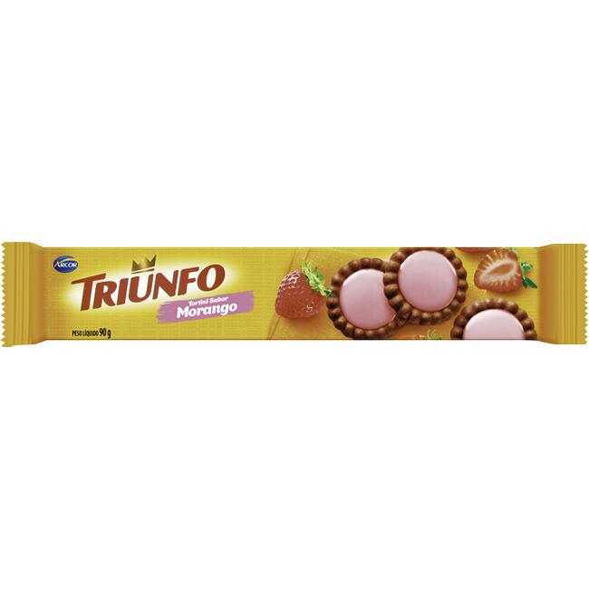 Biscoito Tortini Triunfo Morango 90g