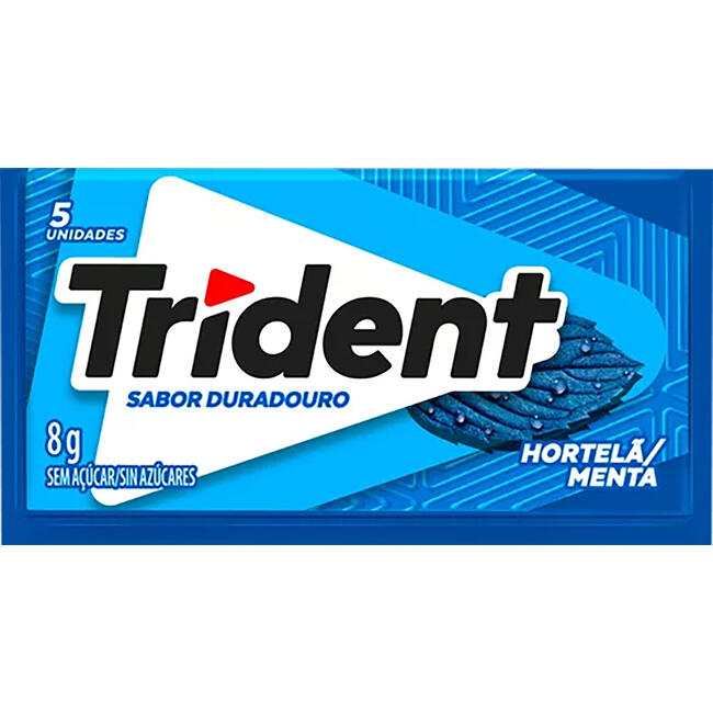 Chiclete Adams Trident Hortelã un