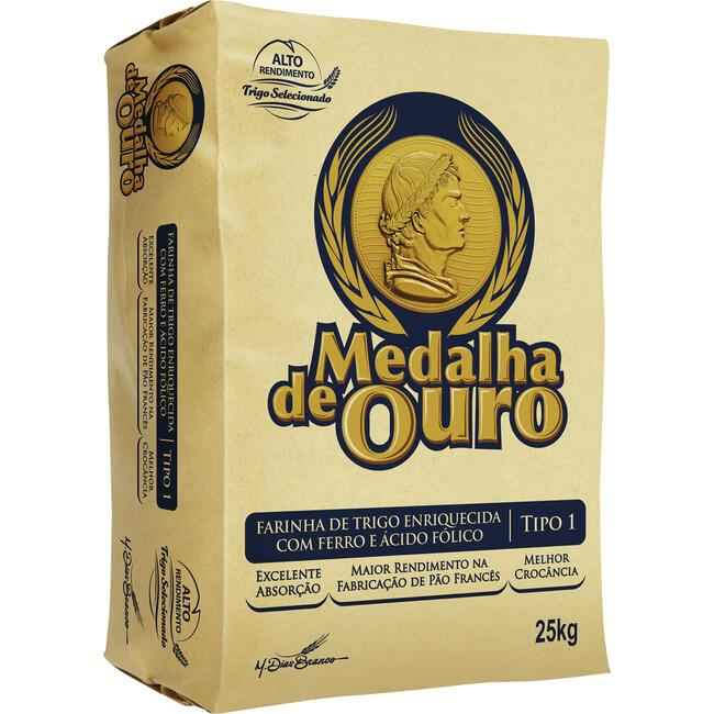 Farinha de Trigo Medalha de Ouro Tipo 1 25kg