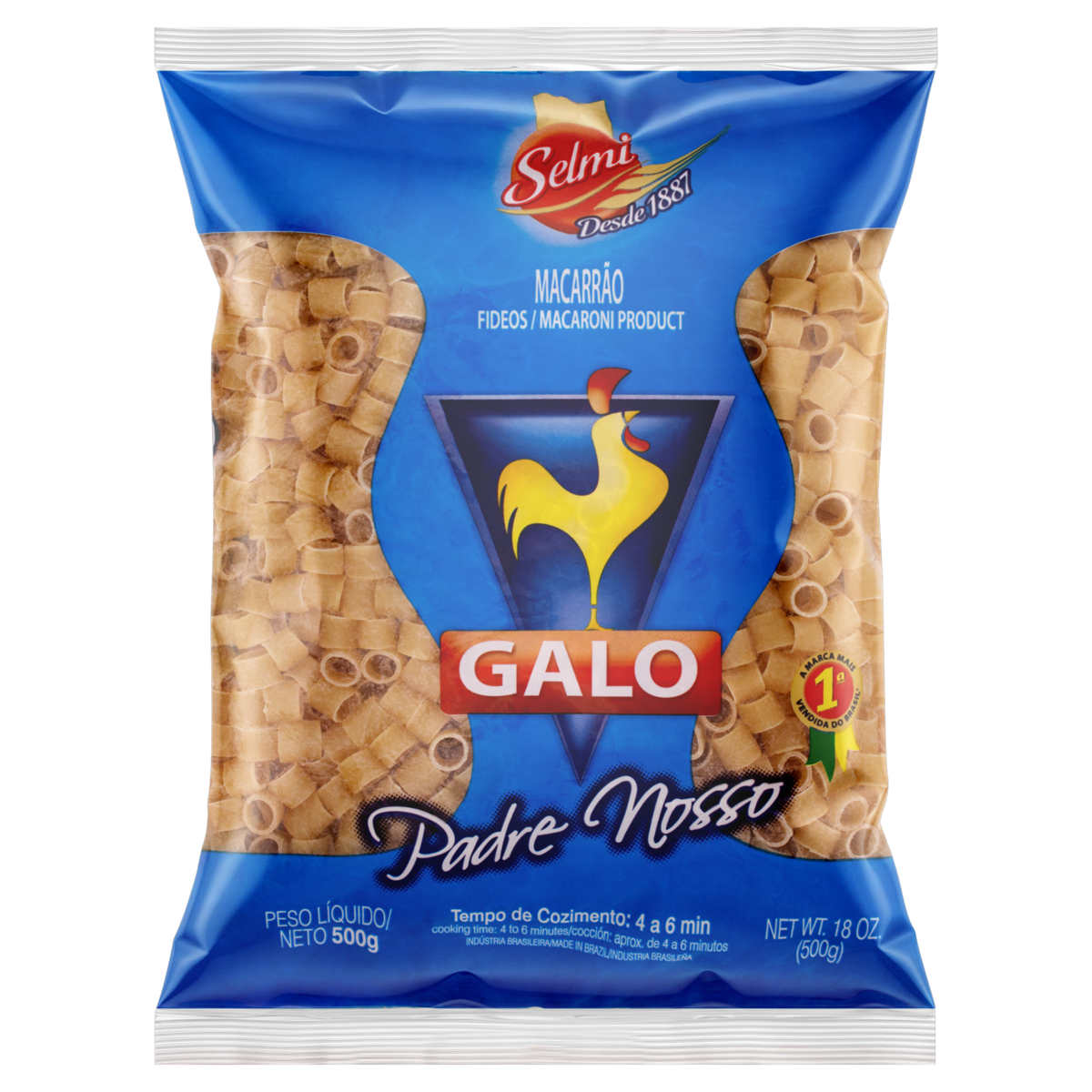 Macarrão de Sêmola Padre Nosso Galo Pacote 500g