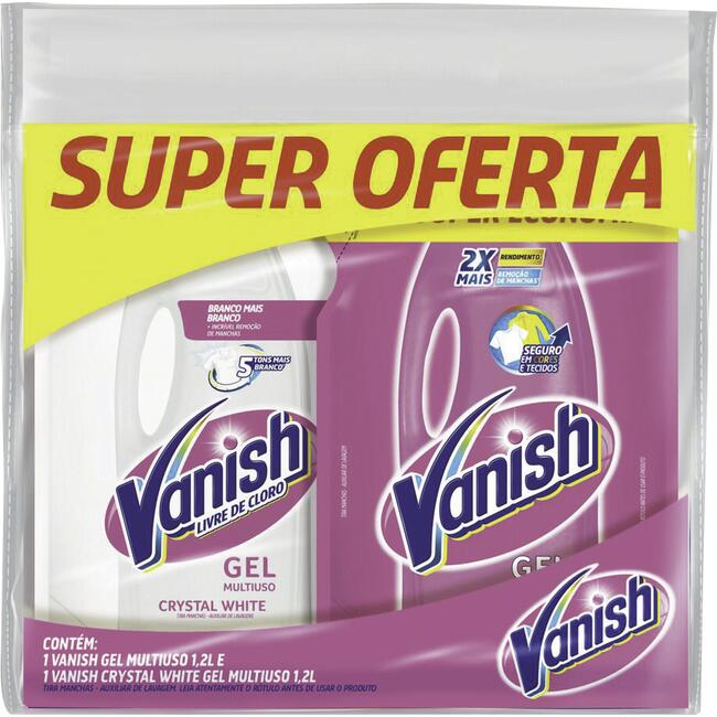 Kit Alvejante em Gel Vanish 2x1,2L