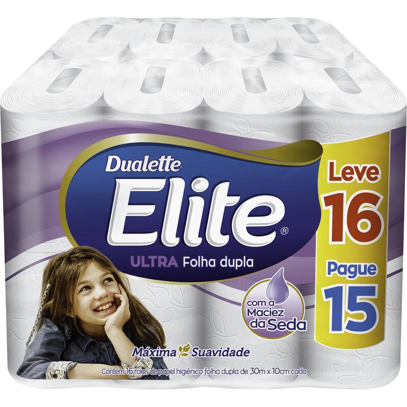 Papel Higiênico Dualette FDAQ - 30m 16 rolos