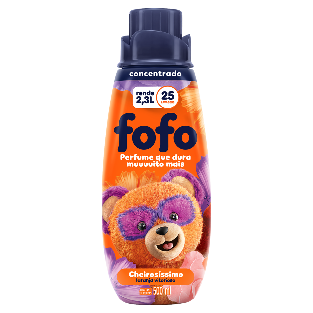 Amaciante de Roupas Concentrado FOFO Cheirosíssimo Laranja Vitorioso 500ml