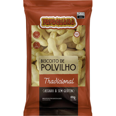 Biscoito de Polvilho Papaguara Tradicional 80g