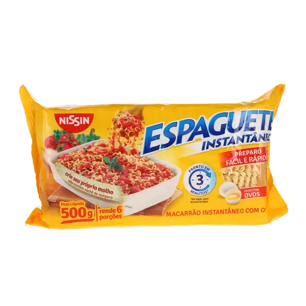 Massa Instantânea Nissin 500g - Espaguete T-3
