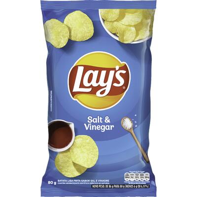 Salgadinho Batata Lay's Sal e Vinagre 80g