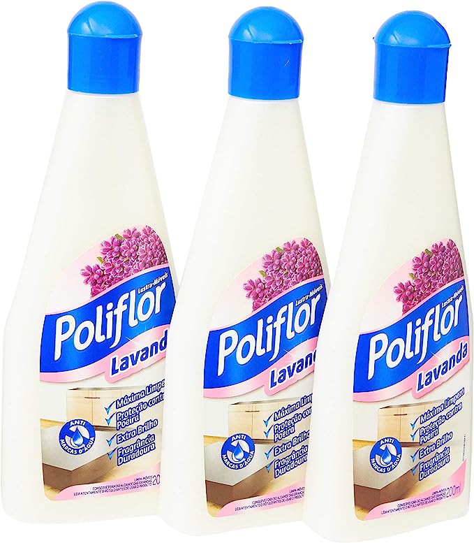 Lustra Móveis Poliflor Lavanda 3 Unidades