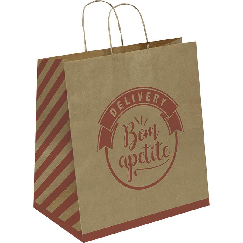 Sacola para Delivery Cromus Impressa - G 50 un
