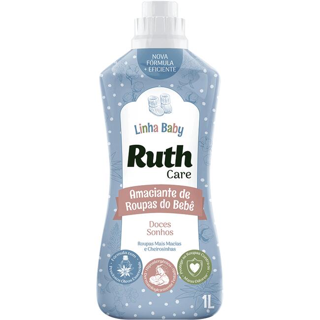 Amaciante de Roupa RUTH Care baby Aloe Vera 1L