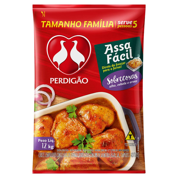 Sobrecoxa Perdigão Assa Fácil 1,2kg - Congelada