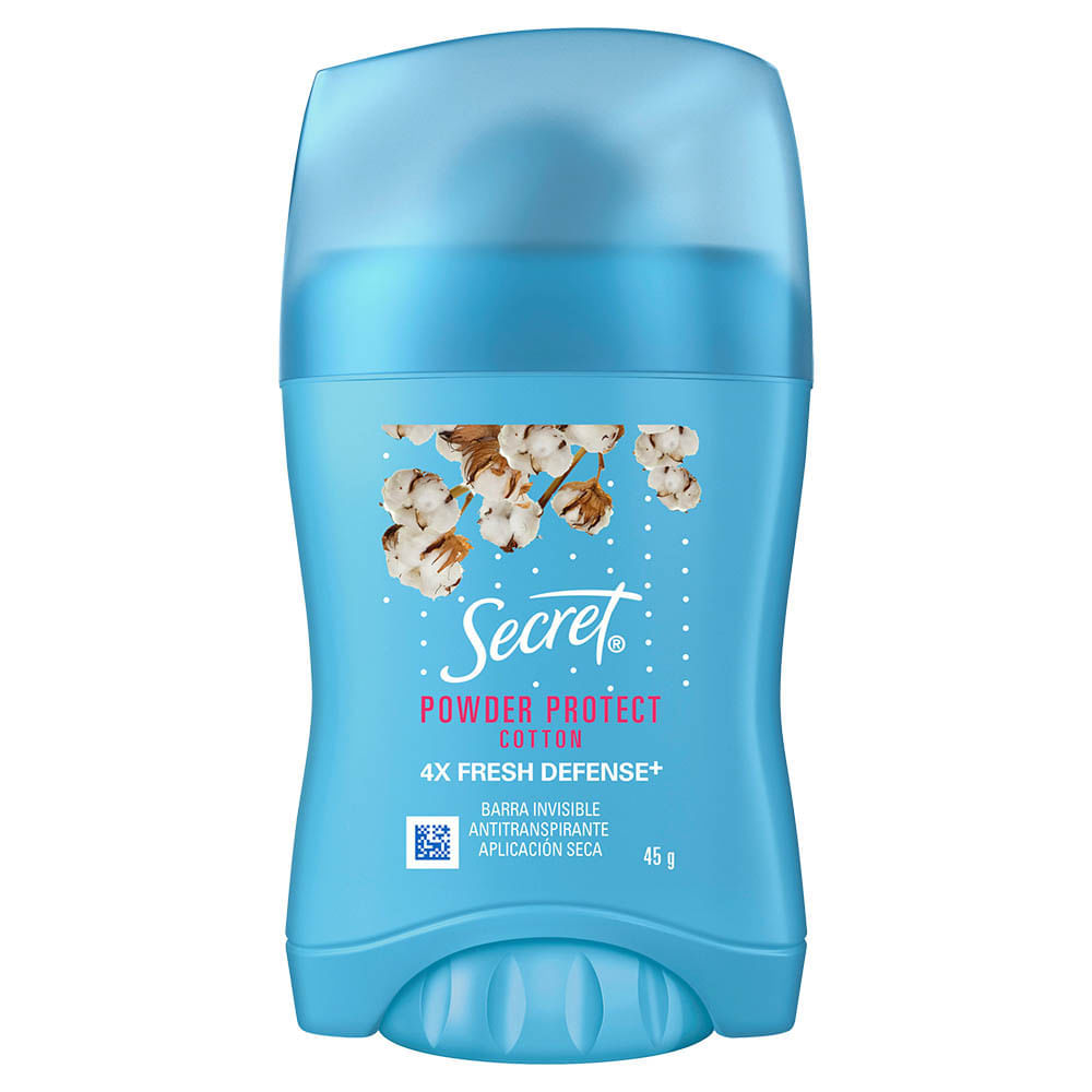 Antitranspirante Barra Powder Protect Cotton Secret 45g