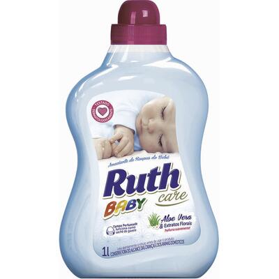 Amaciante para Roupas Ruth Baby Care azul 1L