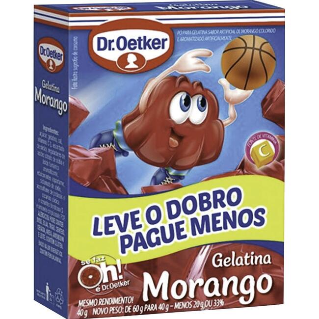 Gelatina Dr. Oetker Morango 40g