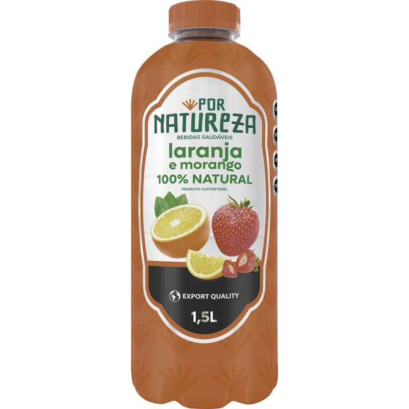 Suco Por Natureza Laranja e Morango 1,5L