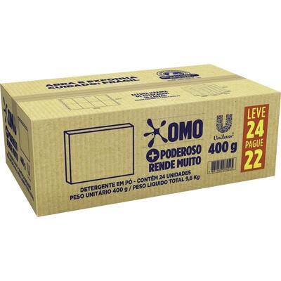 Lava Roupas em Pó Omo Lavagem perfeita 24x400g