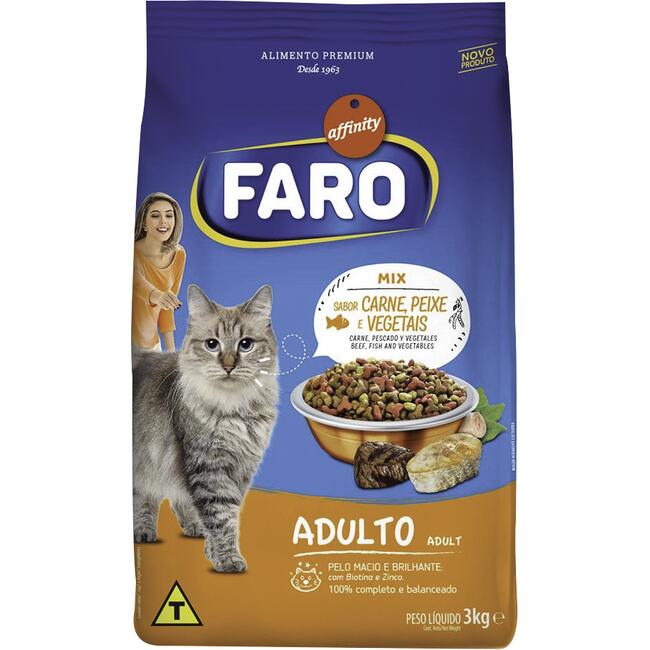 Alimento para Gatos Adultos Faro Mix 3kg