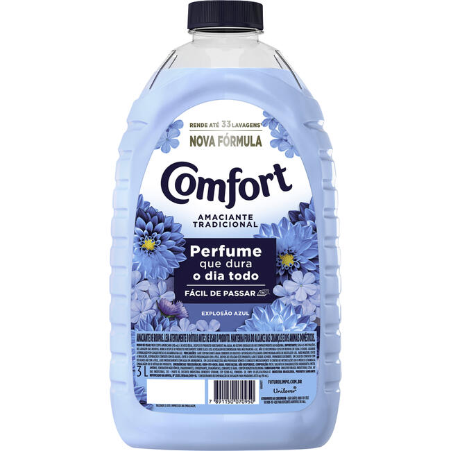 Amaciante para Roupa Comfort Azul 3L