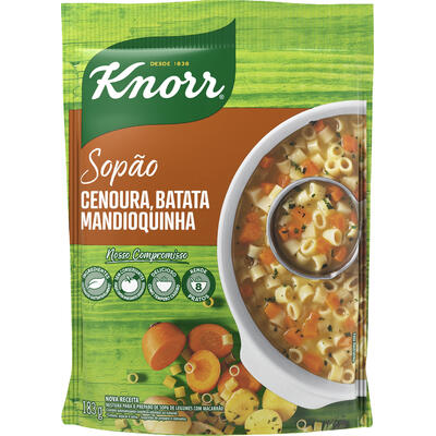 Sopão Knorr Cenoura, Batata e Mandioquinha 183g