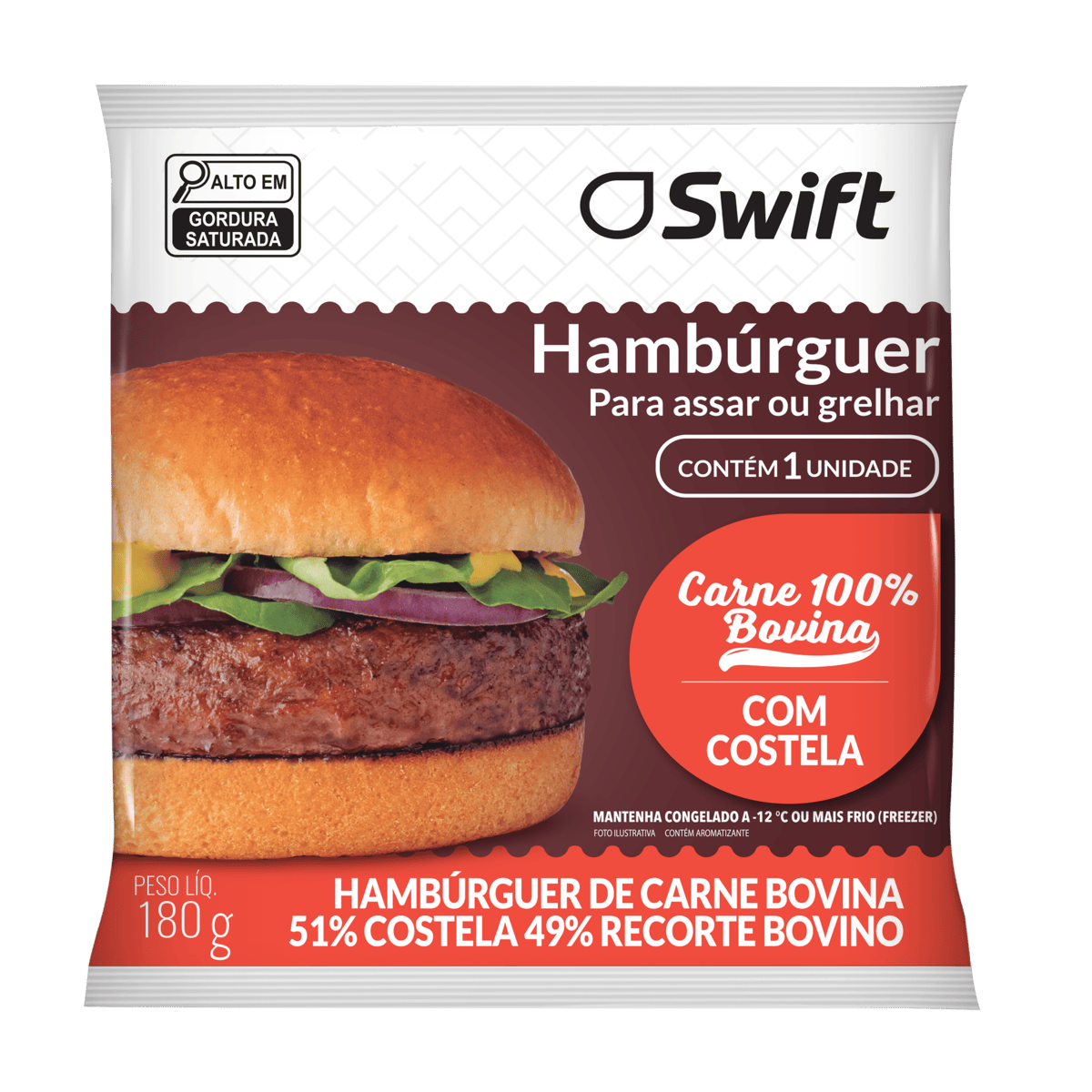 Hamburguer De Costela Swift 180G