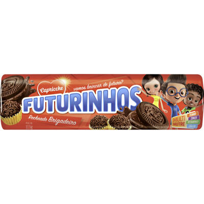 Biscoito Recheado Futurinhos Brigadeiro 113g