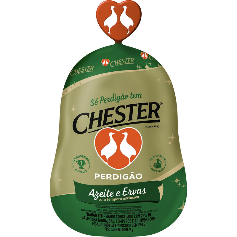 Chester Temp Perdigão Cong Azeite Ervas Finas Preço por quilo na peça