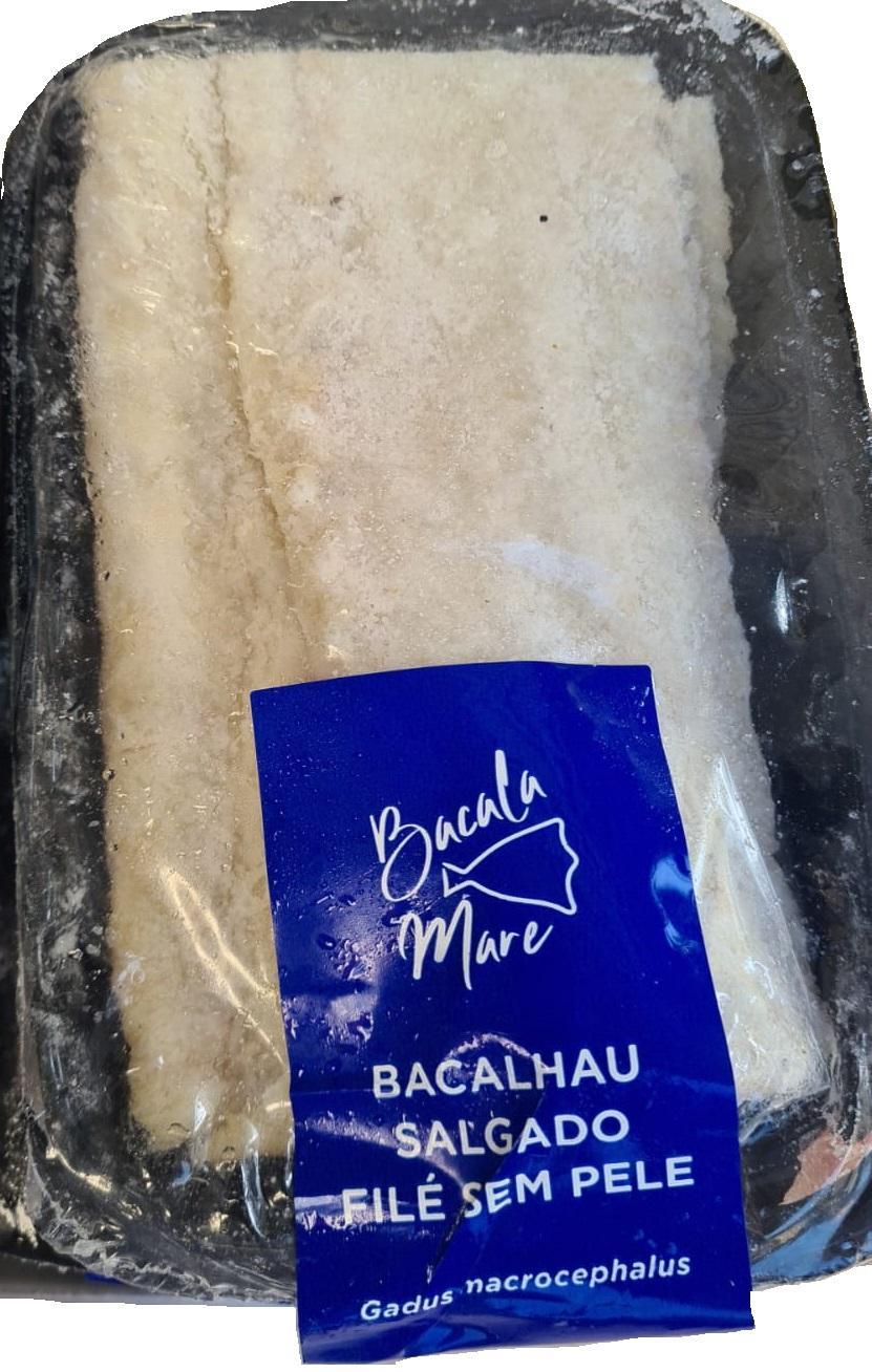 Peixe Bacalhau Salgado Filé Sem Pele Da Noruega- Kit 5kilos