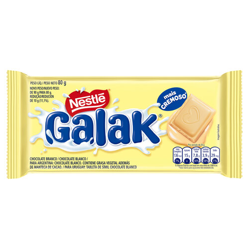 Chocolate Branco Nestlé Galak 80g
