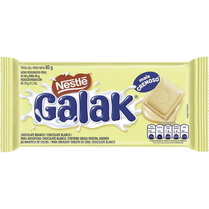 Chocolate Branco Nestlé Galak 80g