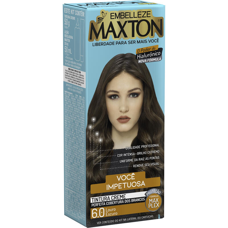 Tintura Maxton Louro Escuro 6.0 Kit